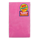 Bright Pink 2-Ply Guest Towels, 40 count